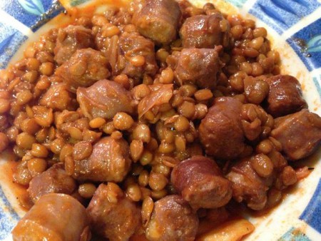 Salsiccia e lenticchie